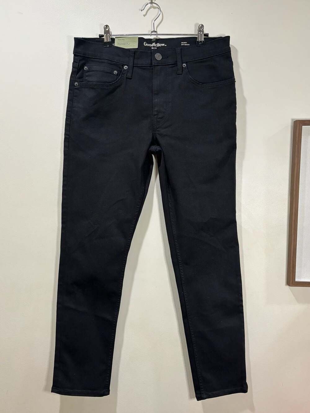 Goodfellow & Co Men's Skinny Fit Total Flex Jeans Black Size 33x30